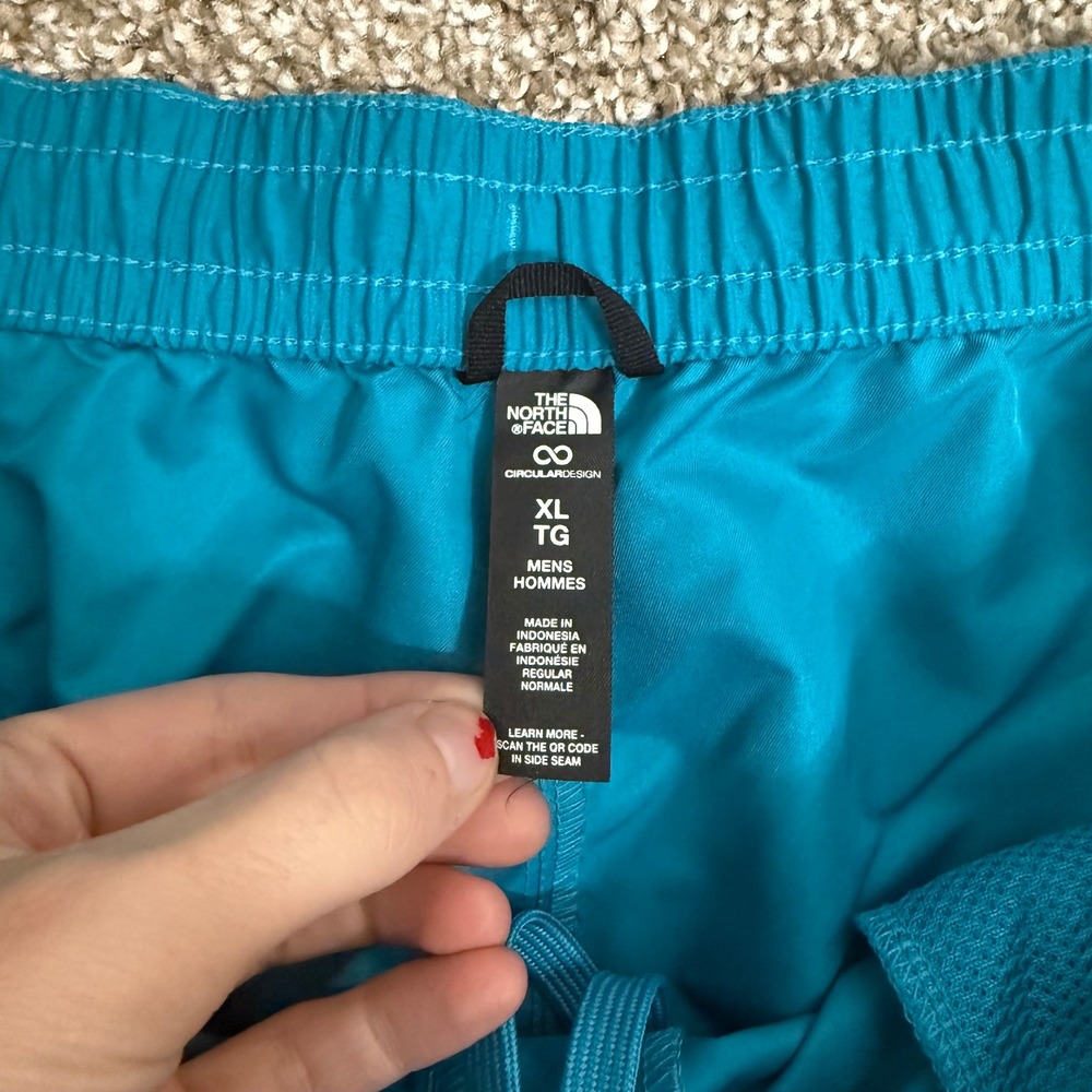 The North Face Mens XL Blue FlashDry Swim Trunks Shorts Elastic Waist - Picture 3 of 4